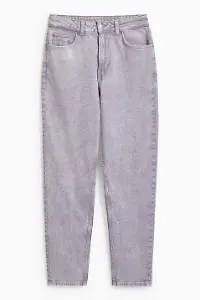 Mom Jeans – High Waist Flieder