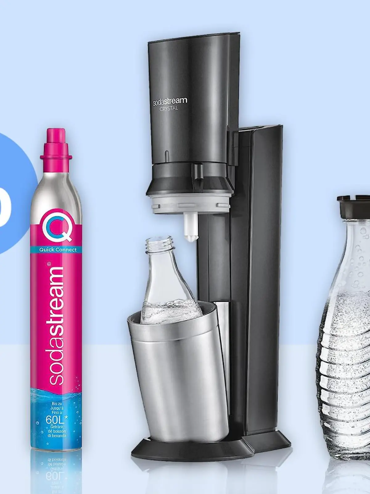 SodaStream Crystal 3.0 Set in einer Collage.