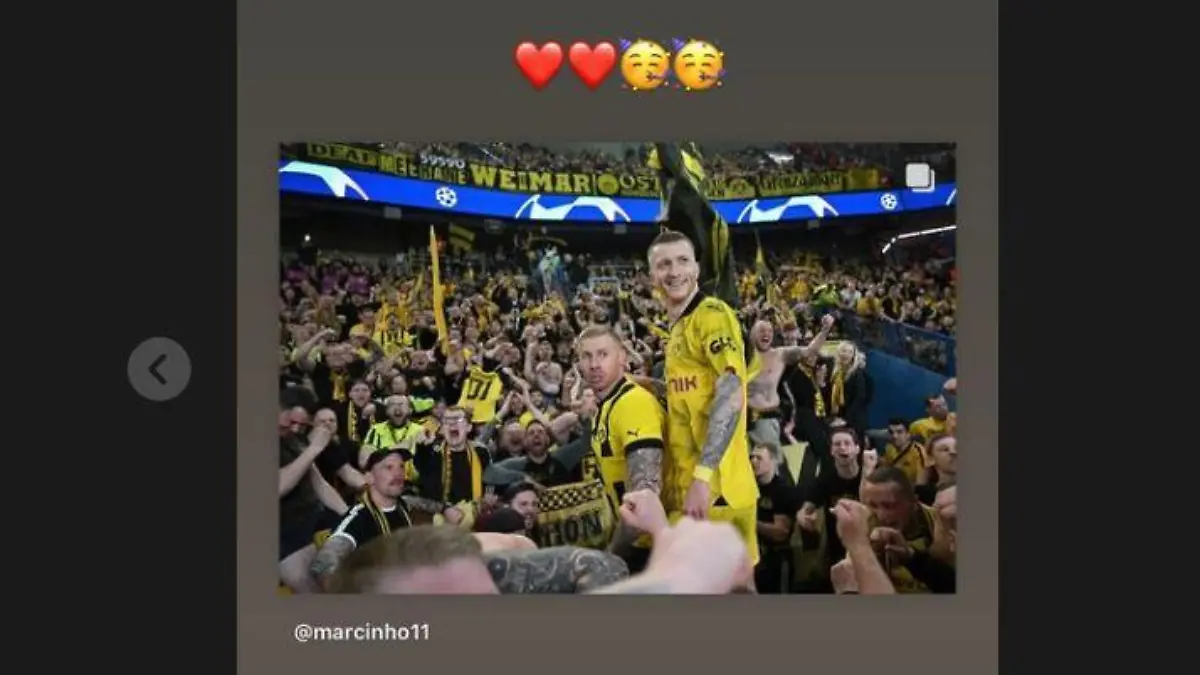 Scarlett Gartmann-Reus mit Herzchen für ihren Liebsten