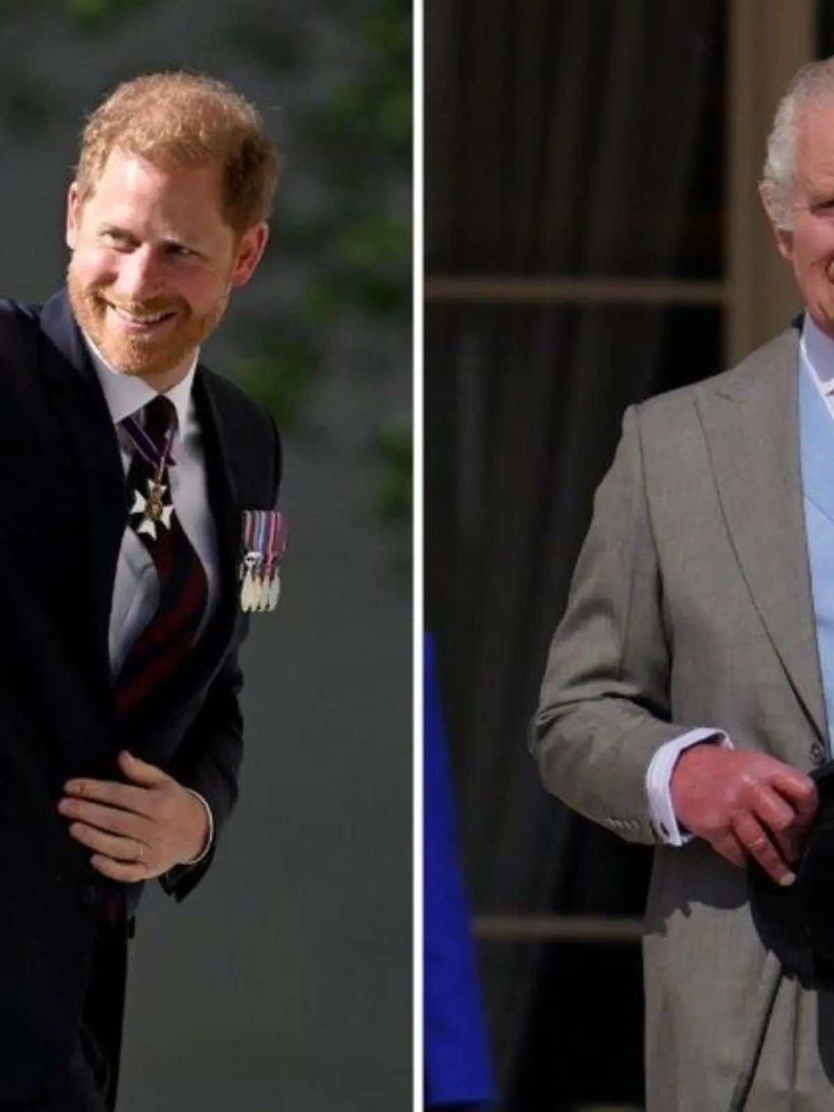 Royals auf Distanz: Harry in der Kirche, Charles bei Gartenparty