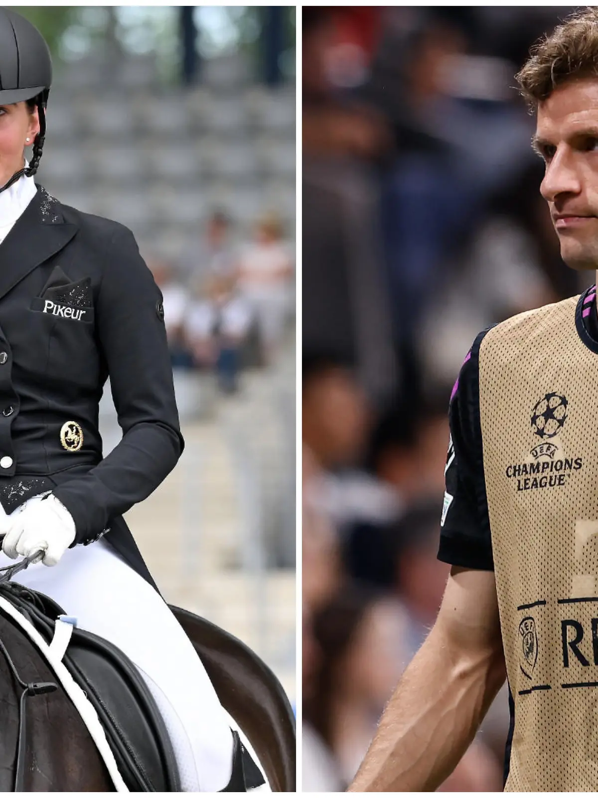 Am Tag nach dem Insta-Wirrwarr: Lisa Müller reitet, Thomas Müller verarbeitet CL-Aus
