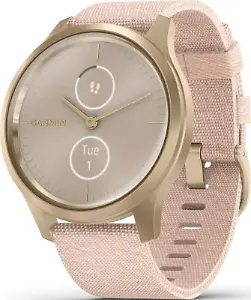 Garmin Hybrid-Smartwatch Vivomove Style weißgold/rosa