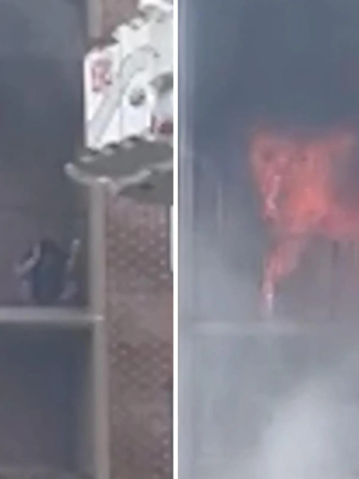 Ein Mann kann sich mit letzter Kraft mit seiner Katze aus seiner brennenden Wohnung retten. Um sich vor den Flammen zu schützen, flieht er auf den Balkon. Doch während er über eine Hebebühne der Feuerwehr gerettet wird, schlägt seine Katze einen anderen Weg ein.