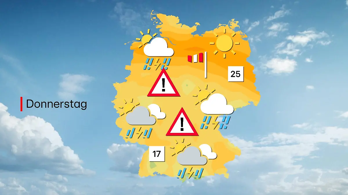Die Gewitterluft breitet sich aus.