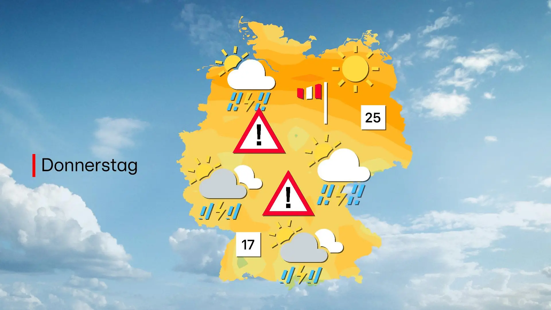 Die Gewitterluft breitet sich aus.