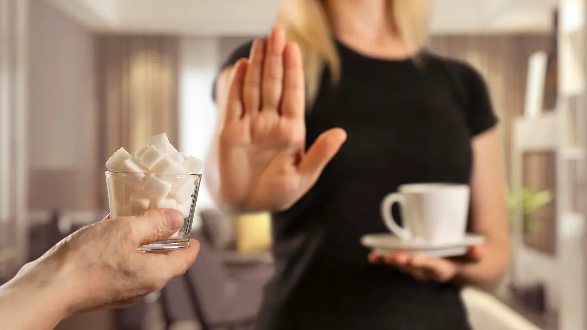 Sugar - Food, Food and Drink, Stop Gesture, Addiction, Women