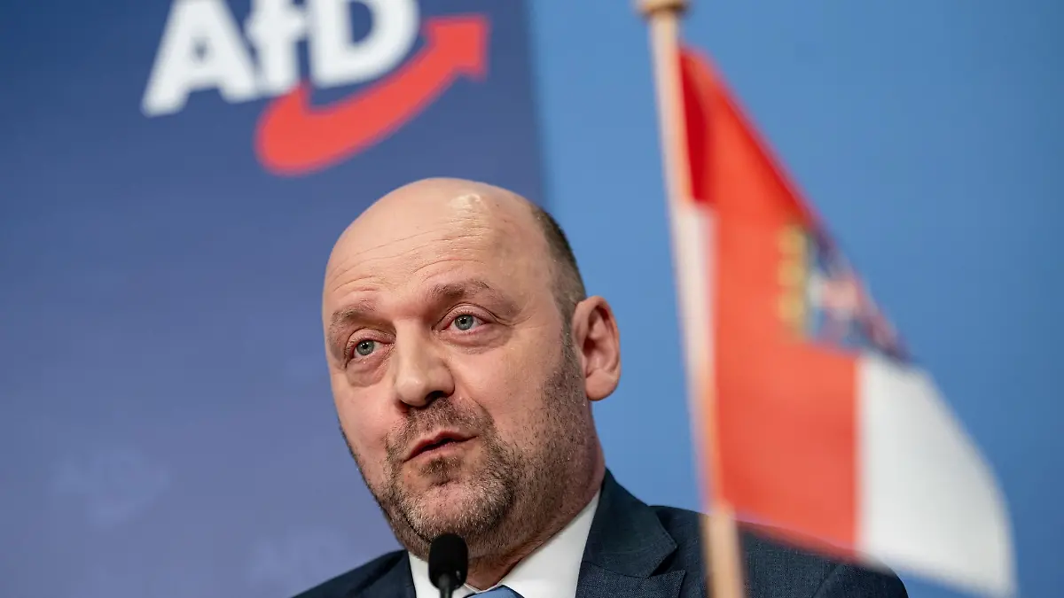 Robert Lambrou, AfD-Landessprecher von Hessen.