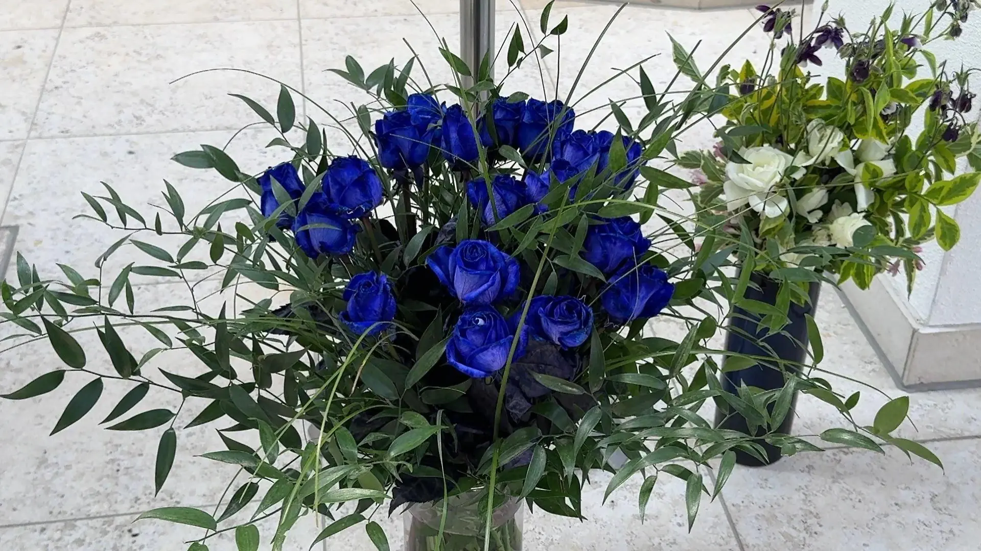 Marie aus Regensburg ist tot - diese blauen Rosen waren ihr letzter Wunsch.