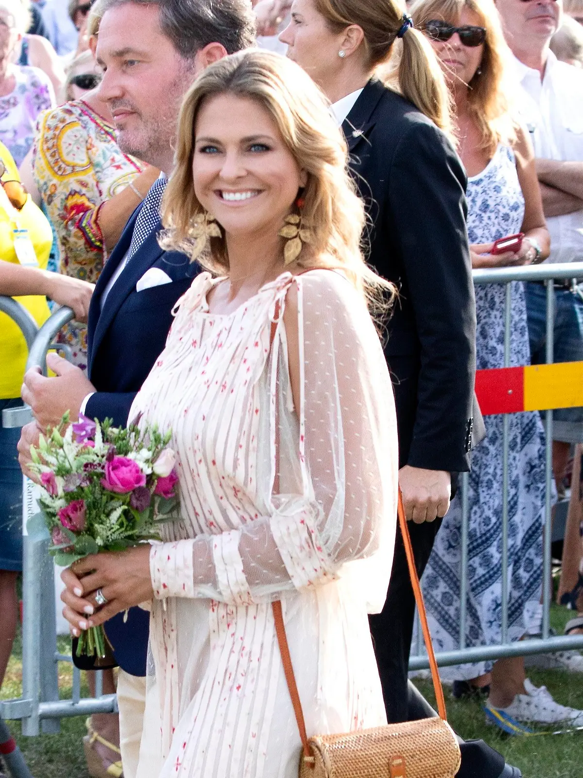 Princess Madeleine and Christopher O'Neill at the Borgholm Sports Arena in Borgholm, on July 14, 2018, to attend the celebrations of Crown Princess Victoria?s 41st birthday Photo : Albert Nieboer / Netherlands OUT / Point de Vue OUT
