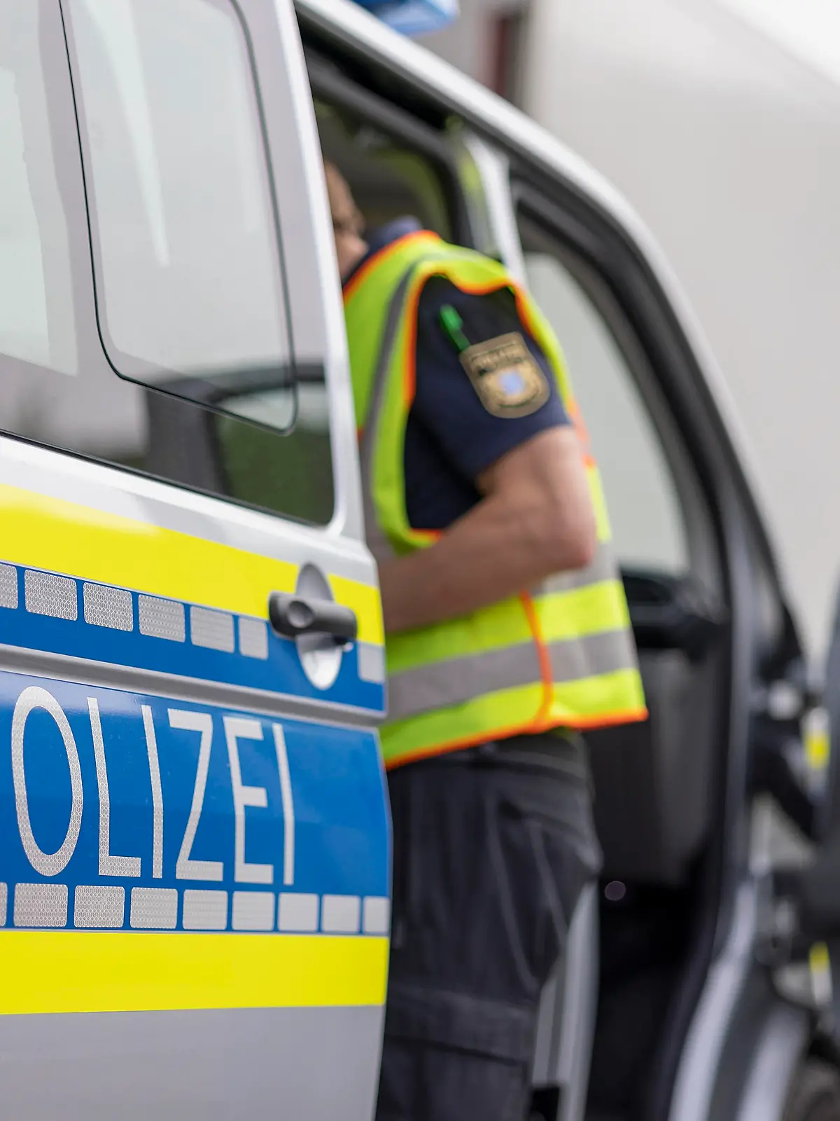 Wuerzburg, A3, Parkplatz Sandgraben, 05.05.2022, sicher.mobil.leben ? Fahrtuechtigkeit im Blick Bild: Stockfoto, Symbolfoto fuer Polizei und Blaulicht