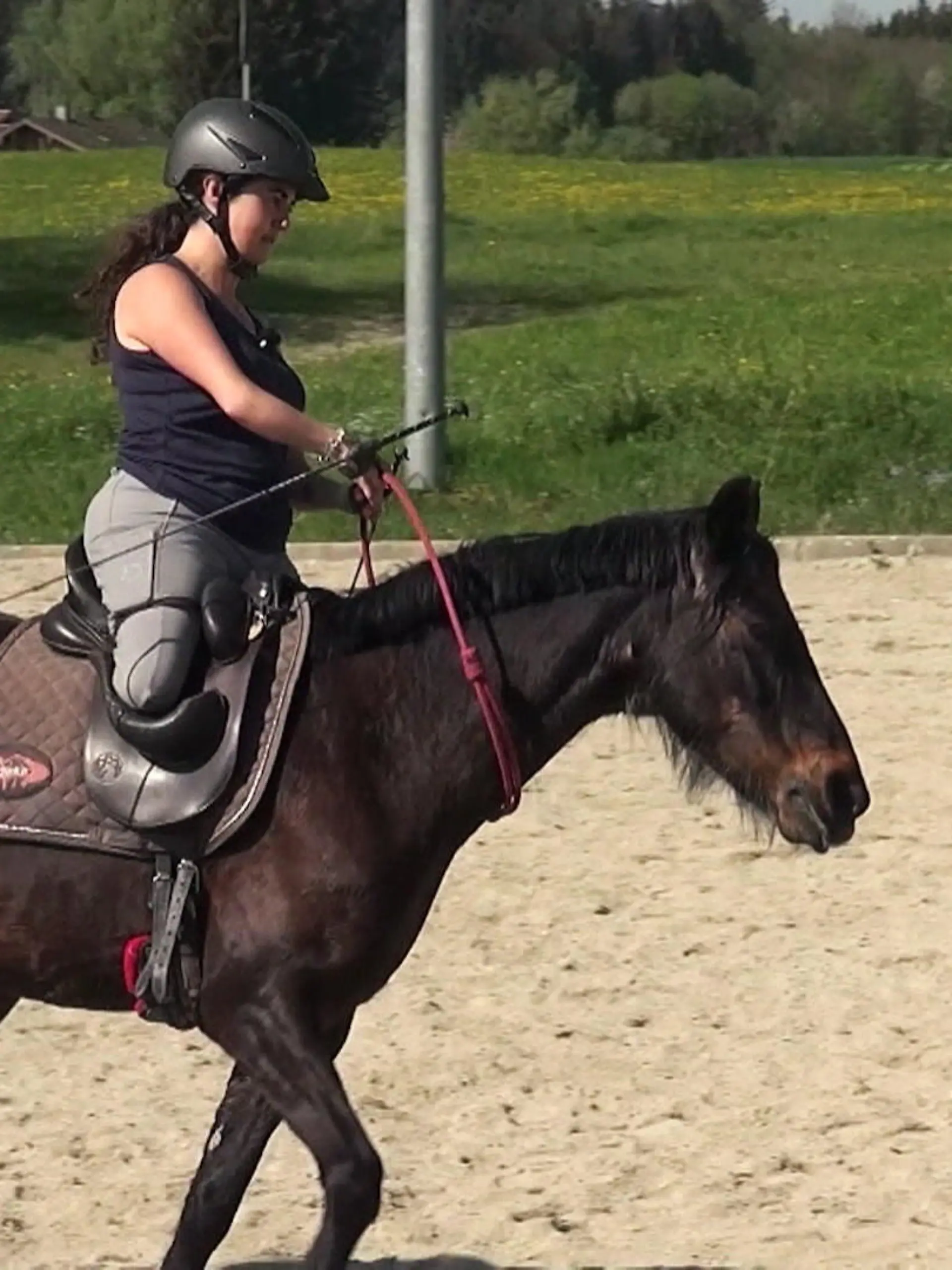 Dressurreiten ohne Unterschenkel: Die 28-Jährige Julia Porzelt hat große Ziele - Weltmeisterschaft und Paralympics. In der Regel kommunizieren Dressurreiterinnen mit ihren Pferden auch über die Beine, Julia Porzelt musste also ihren ganz eigenen Stil finden. Deutsche Juniorenmeisterin ist sie bereits geworden.