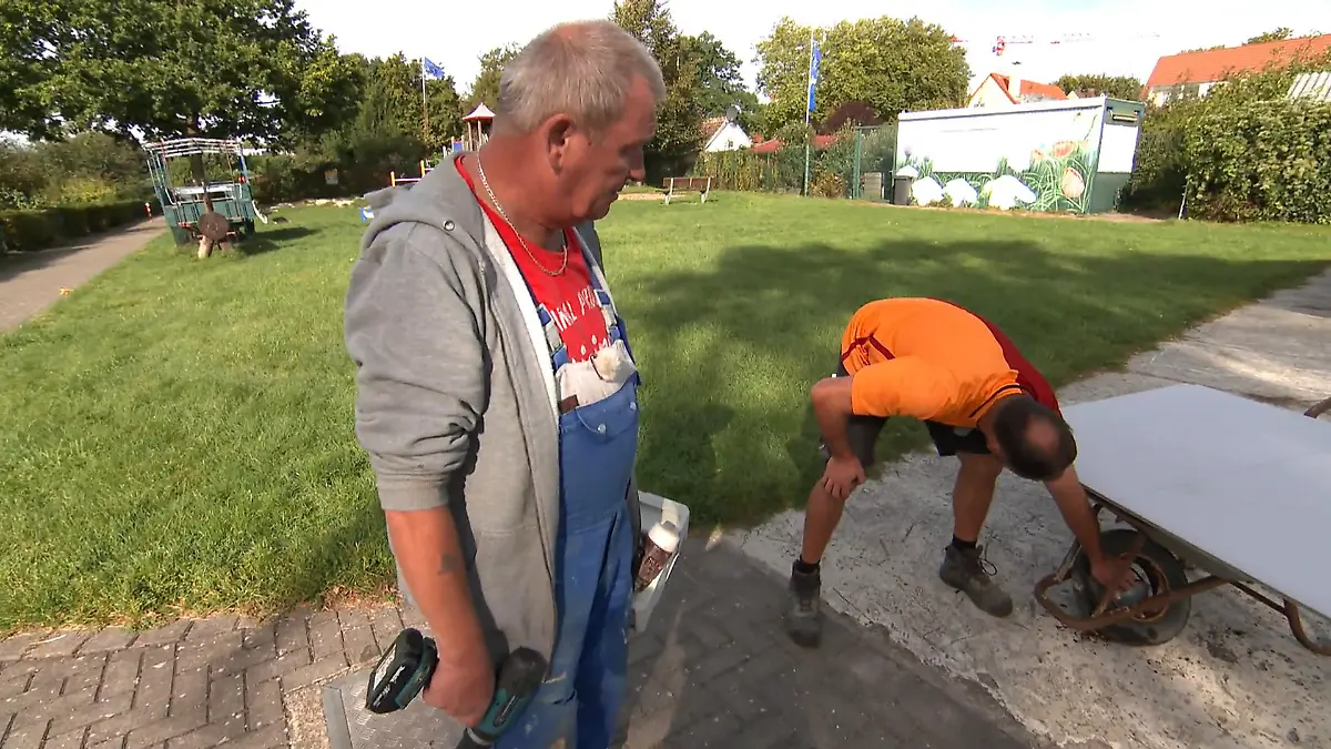 Felgenbruch bei der Schubkarre von Claus Es hat Wums gemacht