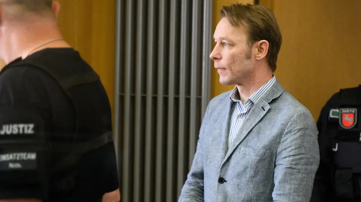 A man, a suspect in the disappearance of British toddler Madeleine McCann in Portugal, arrives at his trial on unrelated sexual assault charges in Braunschweig, Germany, May 15, 2024. Christian B., is charged with three counts of aggravated rape and two counts of sexual abuse of children in Portugal between December 12, 2000, and June 11, 2017.      Julian Stratenschulte/Pool via REUTERS