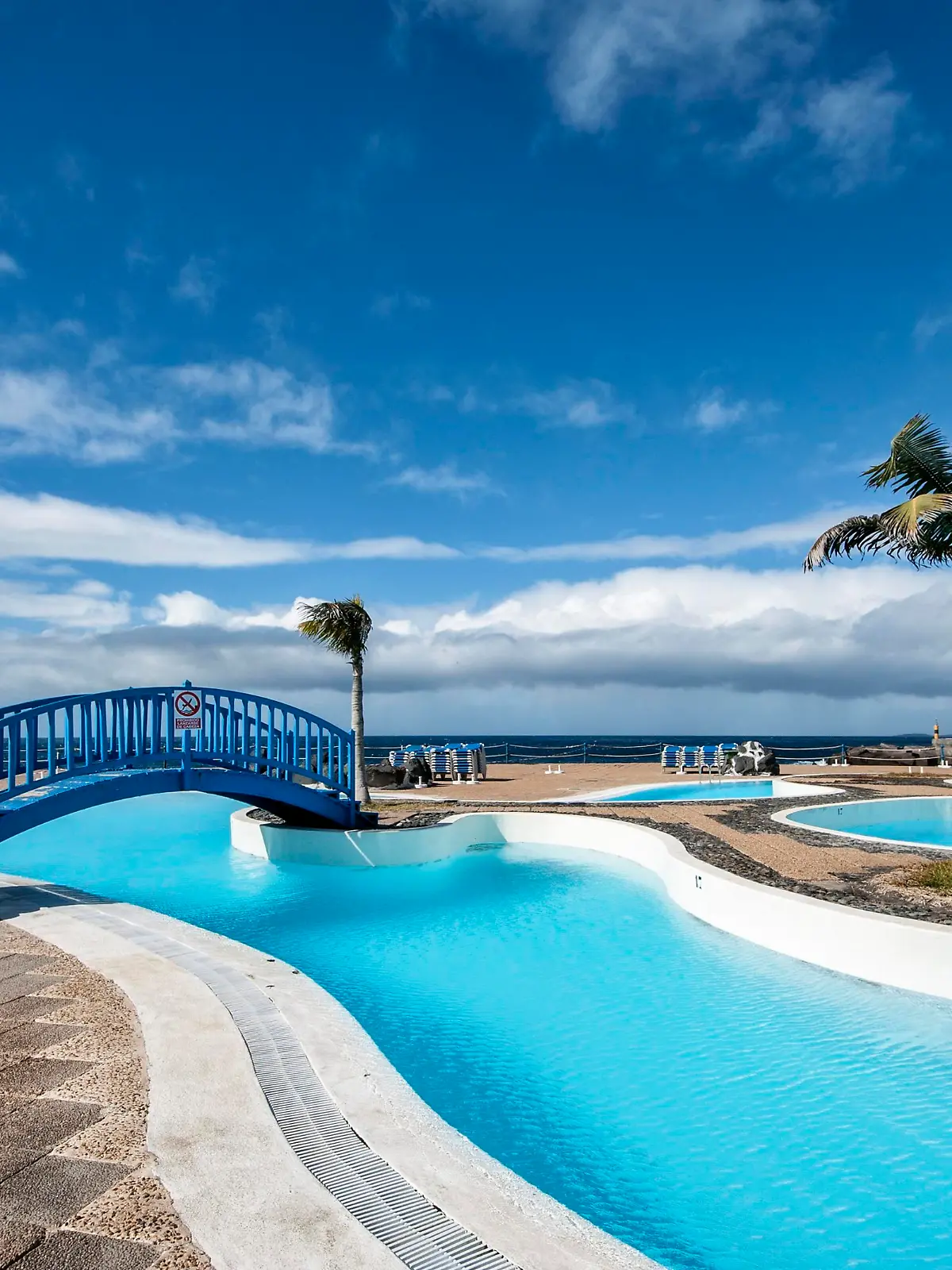 Swimming Pool, Poollandschaft, Piscine Plage Port, Los Gigantes, Teneriffa, Spanien, Europa