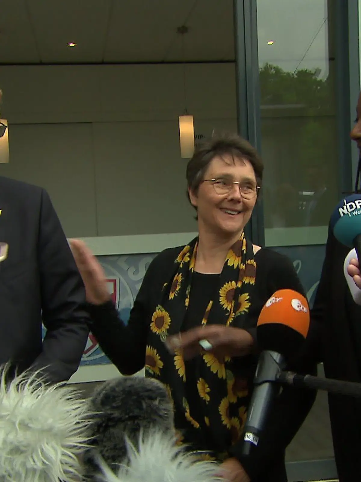 Ministerpräsident Daniel Günther und das grüne Verhandlungsteam