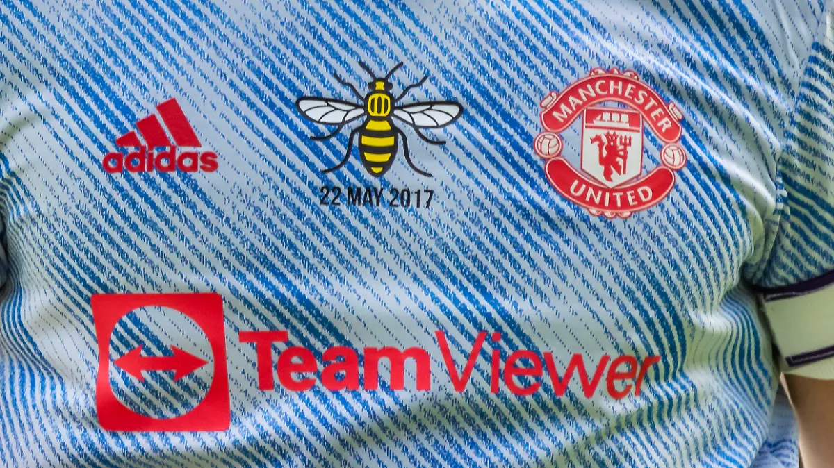 Football - 2021/2022 Premier League - Crystal Palace vs Manchester United, ManU - Selhurst Park - Sunday 22nd May 2022. The Bee logo adorns the Manchester United jerseys in memory of victims of the Manchester bombings at Selhurst Park. COLORSPORT/DANIEL BEARHAM PUBLICATIONxNOTxINxUK csp_cryp_manu_22052022_