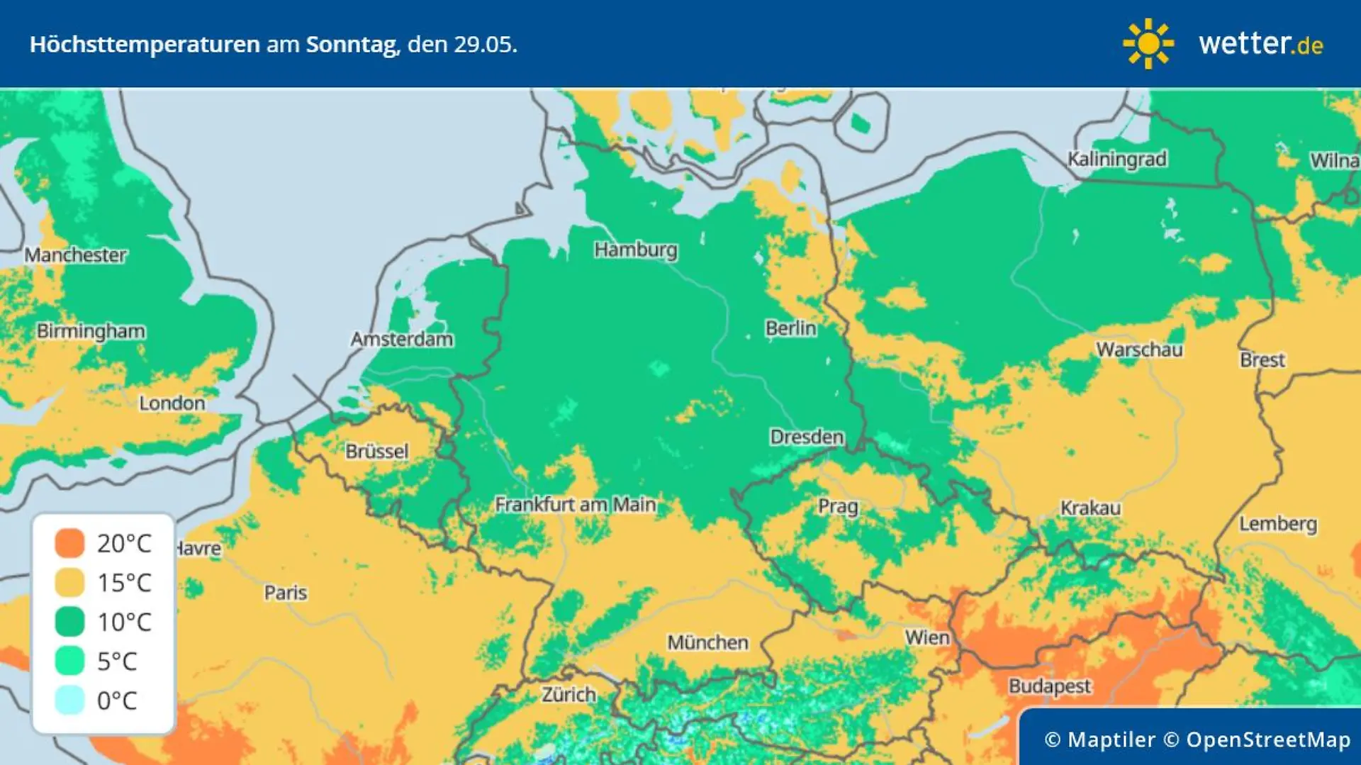 Es wird am letzten Mai-Wochenende richtig frisch in Deutschland.