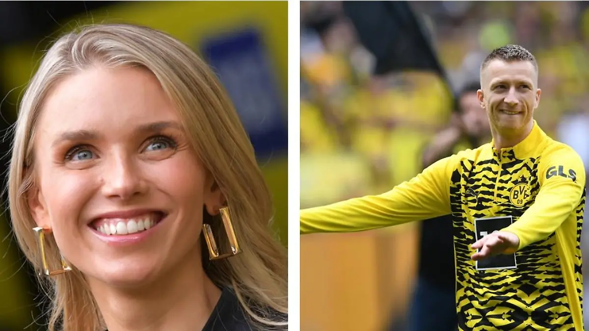 Beim Abschiedstor ihres Mannes Marco Reus standen Scarlett Gartmann-Reus Tränen in den Augen.
