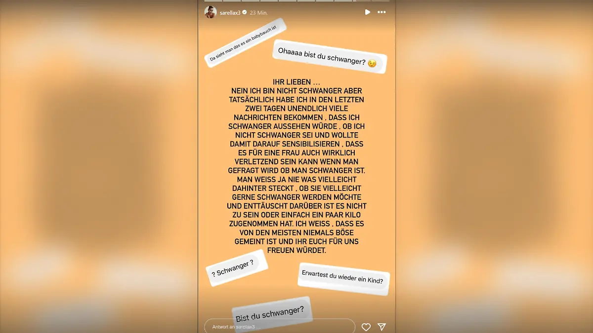 Sarah Engels' Statement