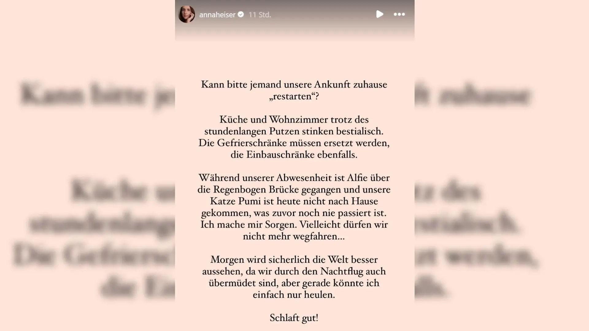 Anna weiß nicht, ob sie den Geruch jemals wieder wegkriegt.
