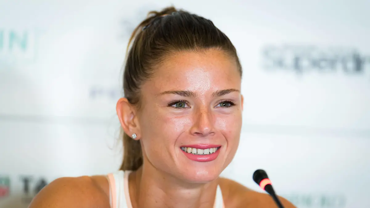 August 6, 2020, Palermo, ITALY: Camila Giorgi of Italy talks to the media after winning her second round match against Kaja Juvan of Slovenia at the 2020 Palermo Ladies Open WTA, Tennis Damen International tennis tournament Palermo ITALY - ZUMAa181 20200806_zaa_a181_101 Copyright: xRobxPrangex