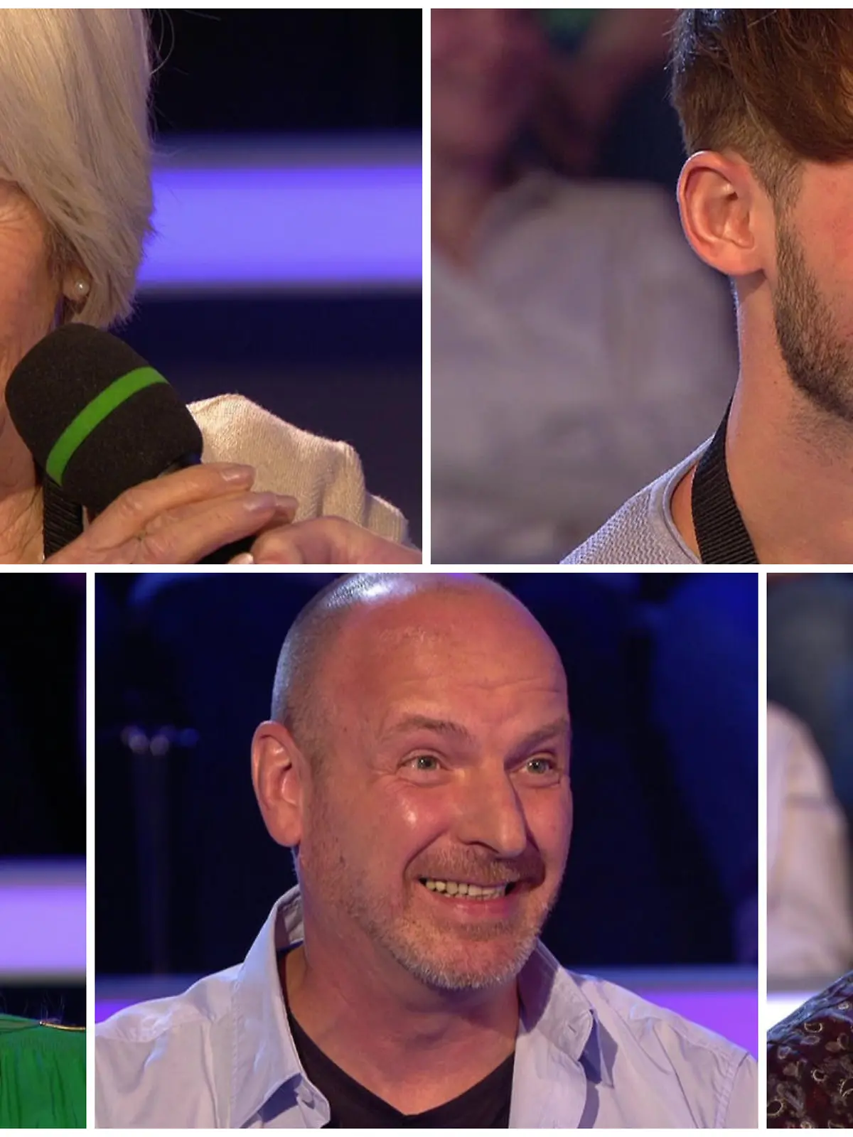 Helga van Vlorop, Cedric Pelzer, Annelie Köglmeier, Detlev Weyl und Günter Cottin durften am Pfingstmontag beim zweiten „Wer wird Millionär?“-Überraschungsspecial zu Günther Jauch auf den begehrten Stuhl in der Mitte.