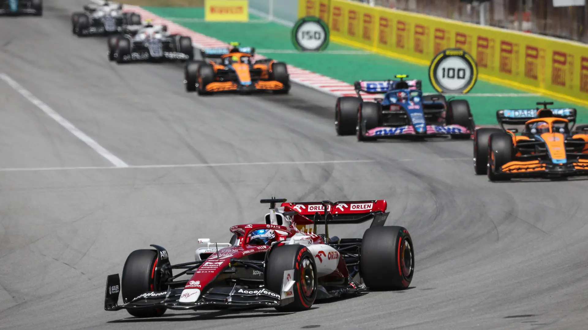 77 BOTTAS Valtteri fin, Alfa Romeo F1 Team ORLEN C42, action during the Formula 1 Pirelli Grand Premio de Espana 2022, 6th round of the 2022 FIA Formula One World Championship, WM, Weltmeisterschaft on the Circuit de Barcelona-Catalunya, from May 20 to 22, 2022 in Montmelo, Spain - F1 - SPANISH GRAND PRIX 2022 - RACE DPPI/Panoramic PUBLICATIONxNOTxINxFRAxITAxBEL GOOD2524 