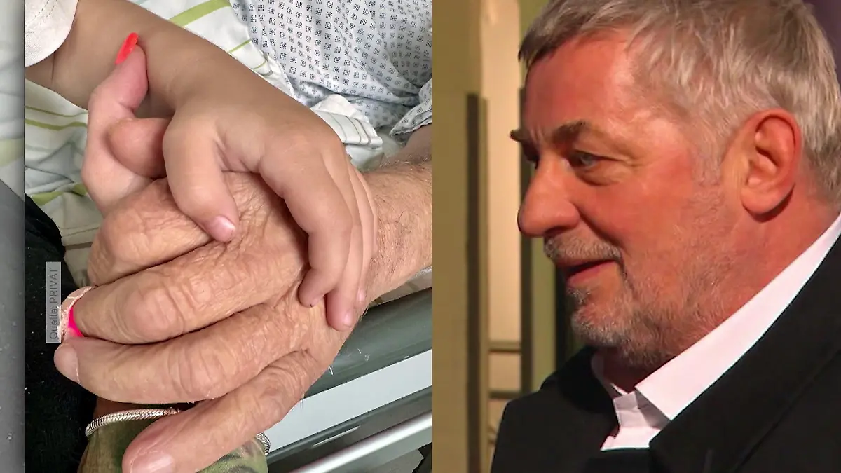Heinz Hoenig konnte seinen dreijährigen Sohn sehen! Foto gibt Hoffnung