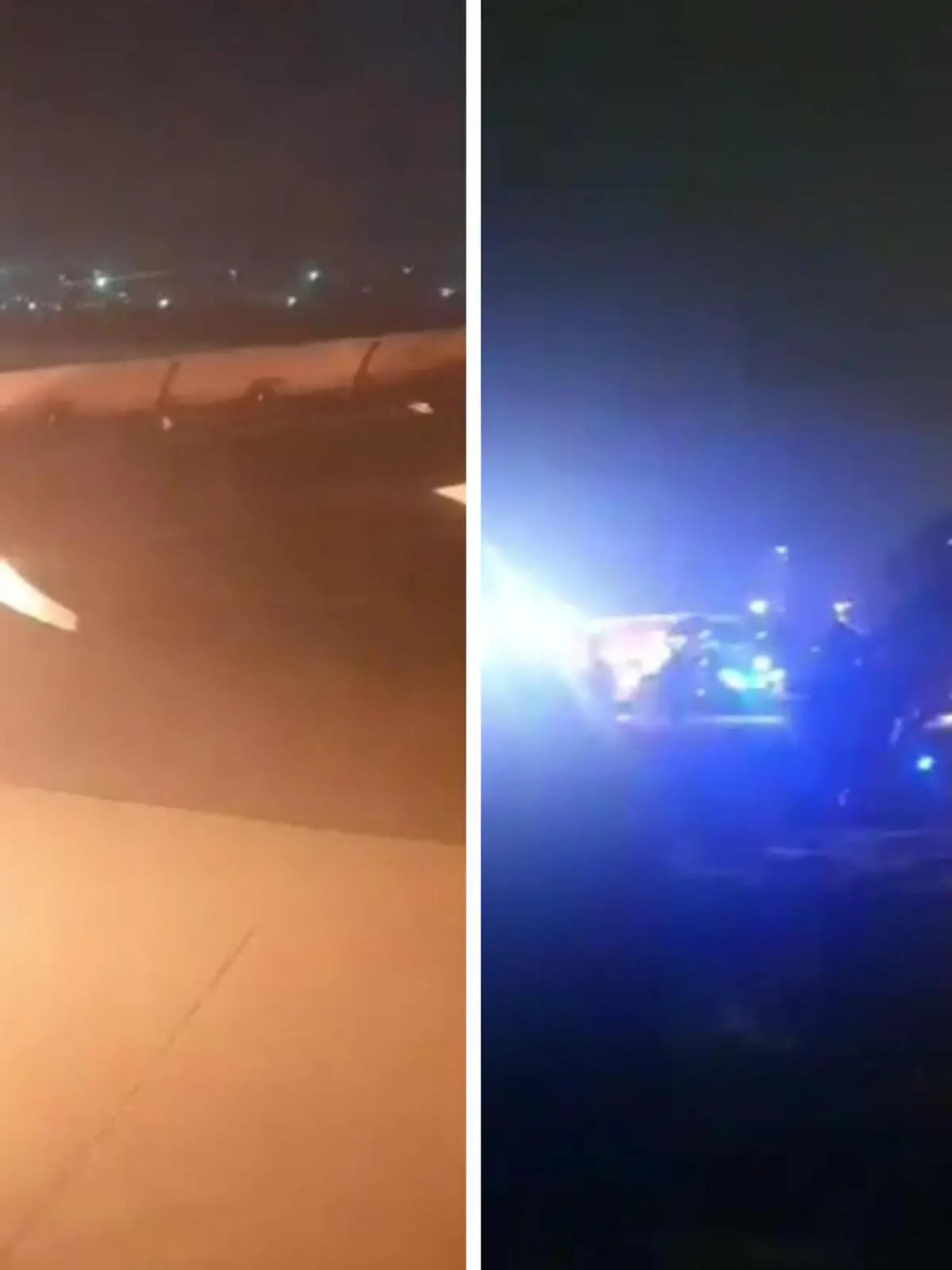 Ein Airbus 320 muss in Indien kurz nach dem Start umkehren und notlanden. Das rechte Triebwerk hatte Feuer gefangen und die Passagiere in Angst und Panik versetzt. Am Boden angekommen löscht die Feuerwehr die Flammen und alle Fluggäste können unversehrt aussteigen.
