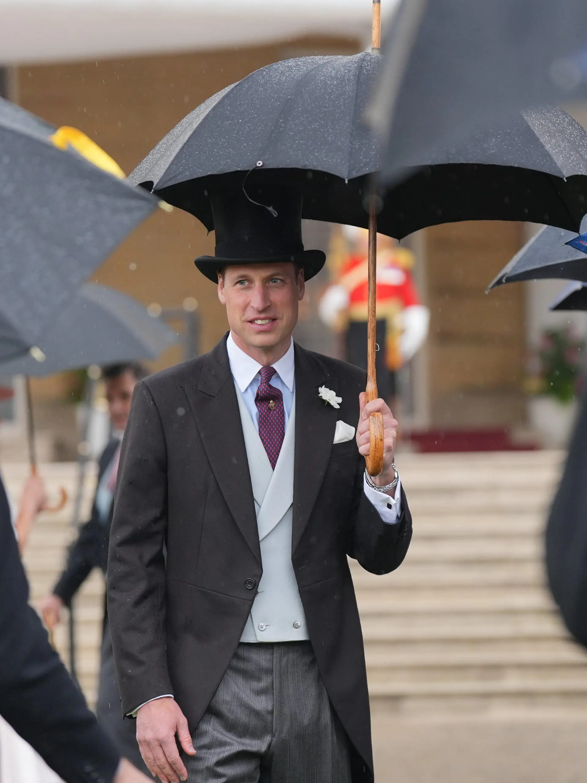 21.05.2024, Großbritannien, London: Prinz William, Prince of Wales, während der Sovereign's Garden Party im Buckingham Palace. Foto: Yui Mok/PA Wire/dpa +++ dpa-Bildfunk +++
