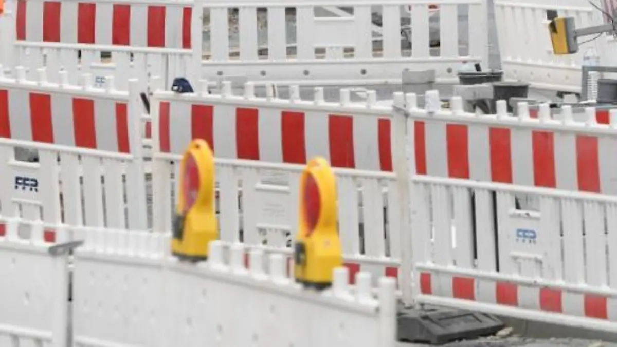 Baustelle in Frankfurt