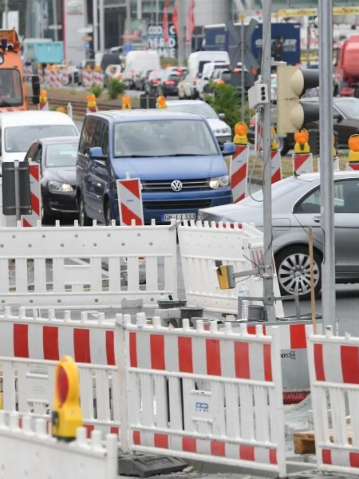 Baustelle in Frankfurt