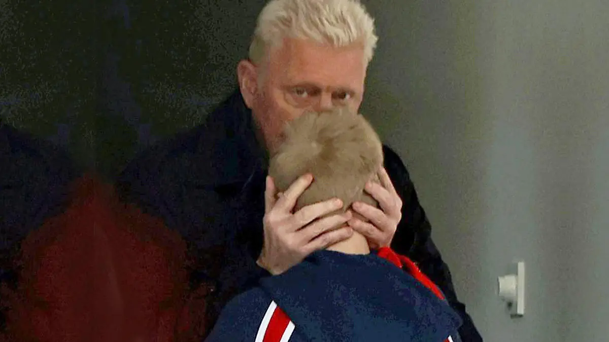 Boris Becker mit seinem Sohn Amadeus.