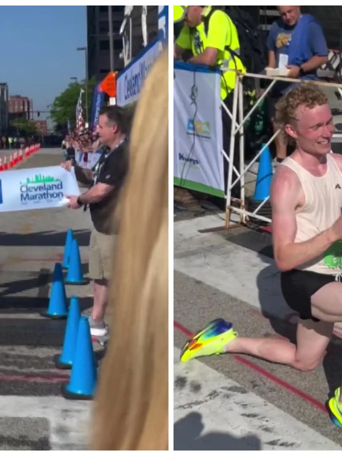Nicht der Sieg beim Cleveland Marathon ist Will Loevners größter Gewinn, sondern das Ja-Wort seiner Freundin Emma.