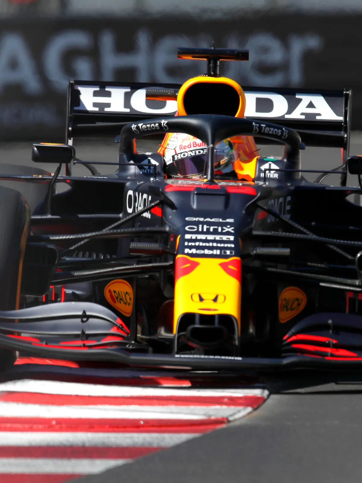 Formula 1 2021: Monaco GP CIRCUIT DE MONACO, MONACO - MAY 20: Max Verstappen, Red Bull Racing RB16B during the Monaco GP at Circuit de Monaco on Thursday May 20, 2021 in Monte Carlo, Monaco. Photo by Zak Mauger / LAT Images Images PUBLICATIONxINxGERxSUIxAUTxHUNxONLY GP2105_131104_54I8262 