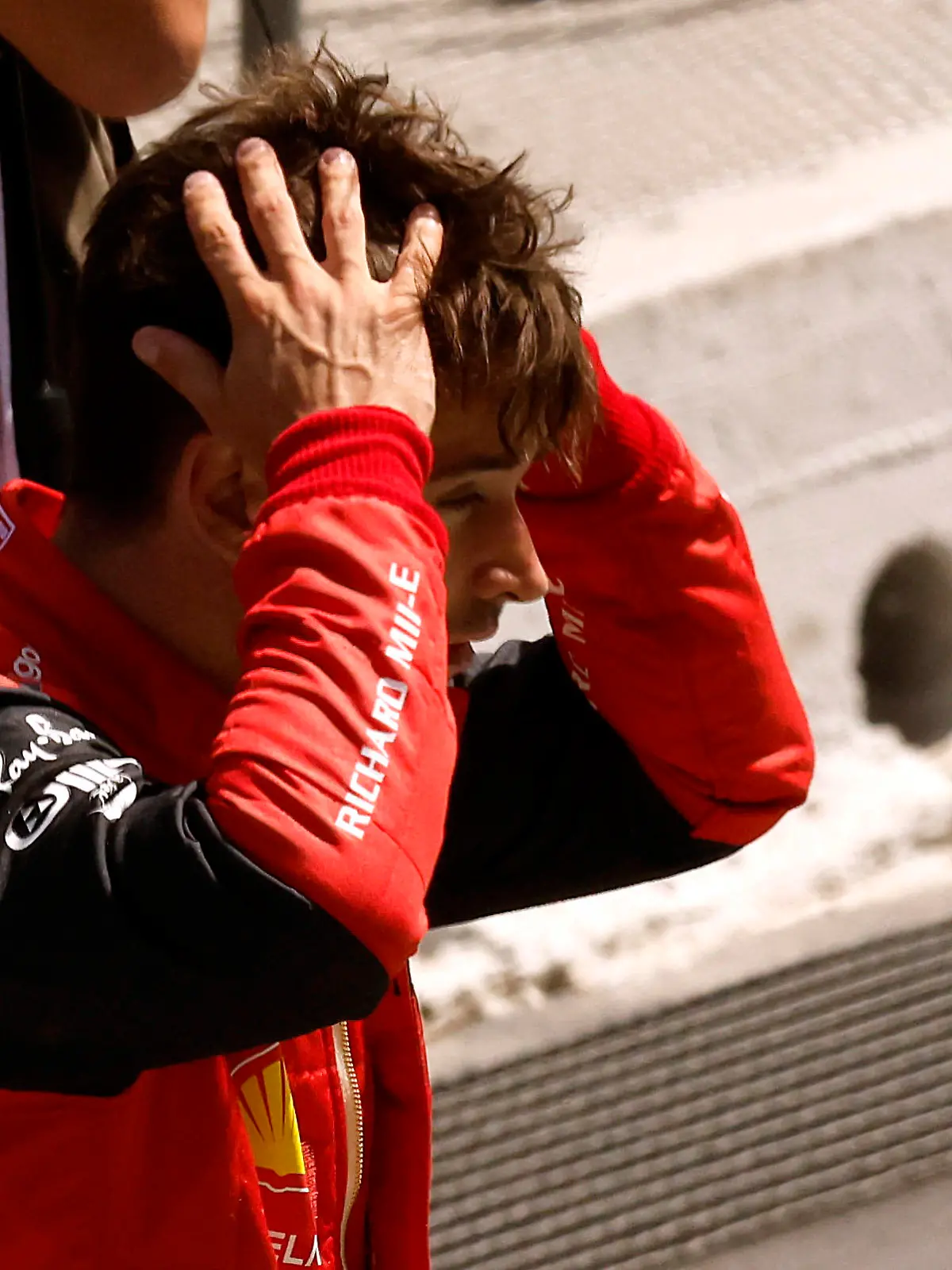 Formula One F1 - Spanish Grand Prix - Circuit de Barcelona-Catalunya, Barcelona, Spain - May 22, 2022 Ferrari's Charles Leclerc after retiring from the race REUTERS/Albert Gea
