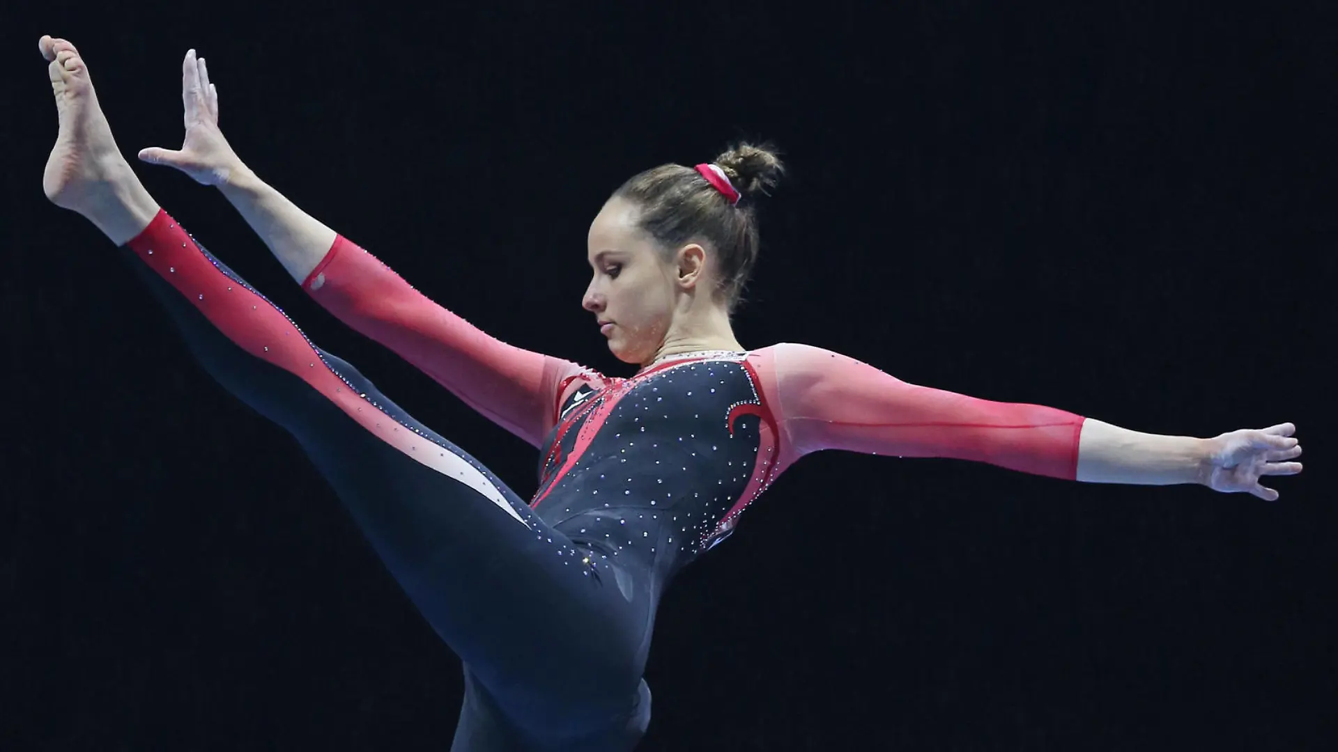 Sarah Voss, GER, during qualification at 2021 artistics Europeans in Basel 21/04/2021 *** Sarah Voss, GER, during qualification at 2021 artistics Europeans in Basel 21 04 2021 PUBLICATIONxNOTxINxCHNxSUI