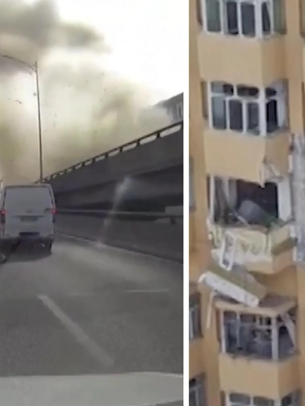 Erst ein lautstarker Knall...

dann eine riesige Rauchwolke: diese Explosion haben die Autofahrer nicht kommen sehen. Eine Dashcam zeigt die spektakulären Bilder, wie neben einer Straße eine Wohnung explodiert. Teile des Hauses sind völlig zerstört. Vier Menschen wurden verletzt, eine Frau starb. Wie heftig die Explosion war, seht ihr im Video.