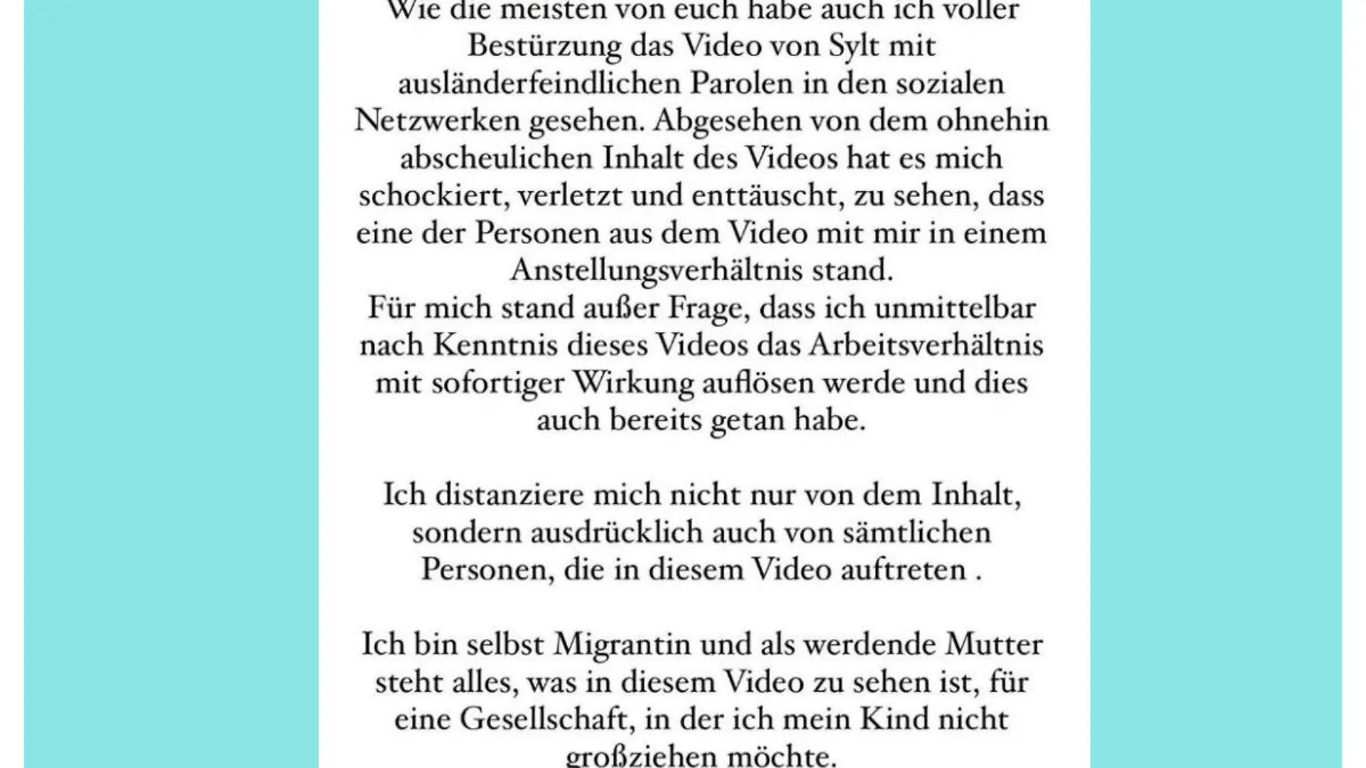 Milena Karl äußert sich zum Sylter Nazi-Skandal