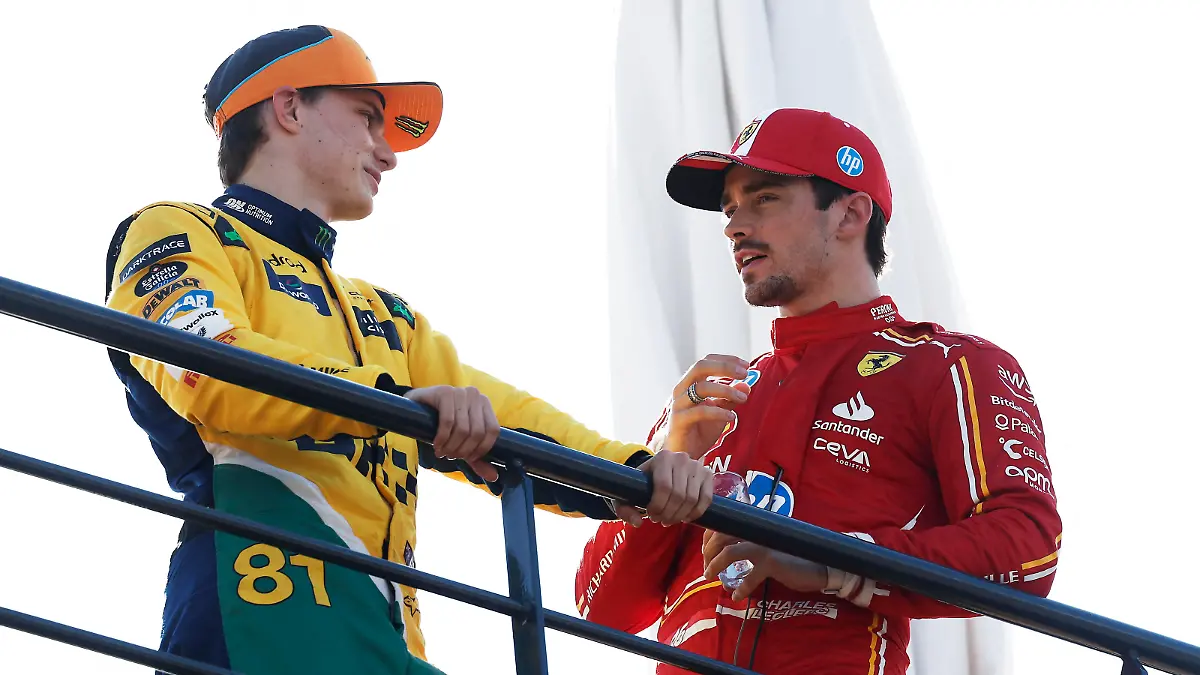 Formula One F1 - Monaco Grand Prix - Circuit de Monaco, Monaco - May 25, 2024 Ferrari's Charles Leclerc celebrates after qualifying in pole position along with second placed McLaren's Oscar Piastri REUTERS/Benoit Tessier