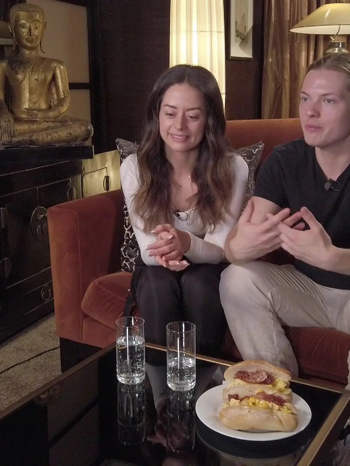 Malika Dzumaev und Gabriel Kelly im RTL-Interview.