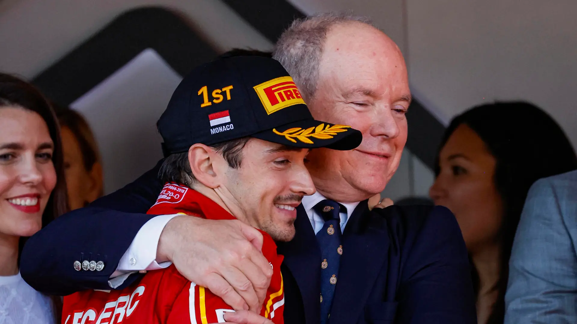 16 Charles Leclerc MCO, Scuderia Ferrari HP, Prince Albert II of Monaco, F1 Grand Prix of Monaco at Circuit de Monaco on May 26, 2024 in Monte-Carlo, Monaco. Photo by HOCH ZWEI Monte-Carlo Monaco *** 16 Charles Leclerc MCO, Scuderia Ferrari HP , Prince Albert II of Monaco, F1 Grand Prix of Monaco at Circuit de Monaco on May 26, 2024 in Monte Carlo, Monaco Photo by HOCH ZWEI Monte Carlo Monaco