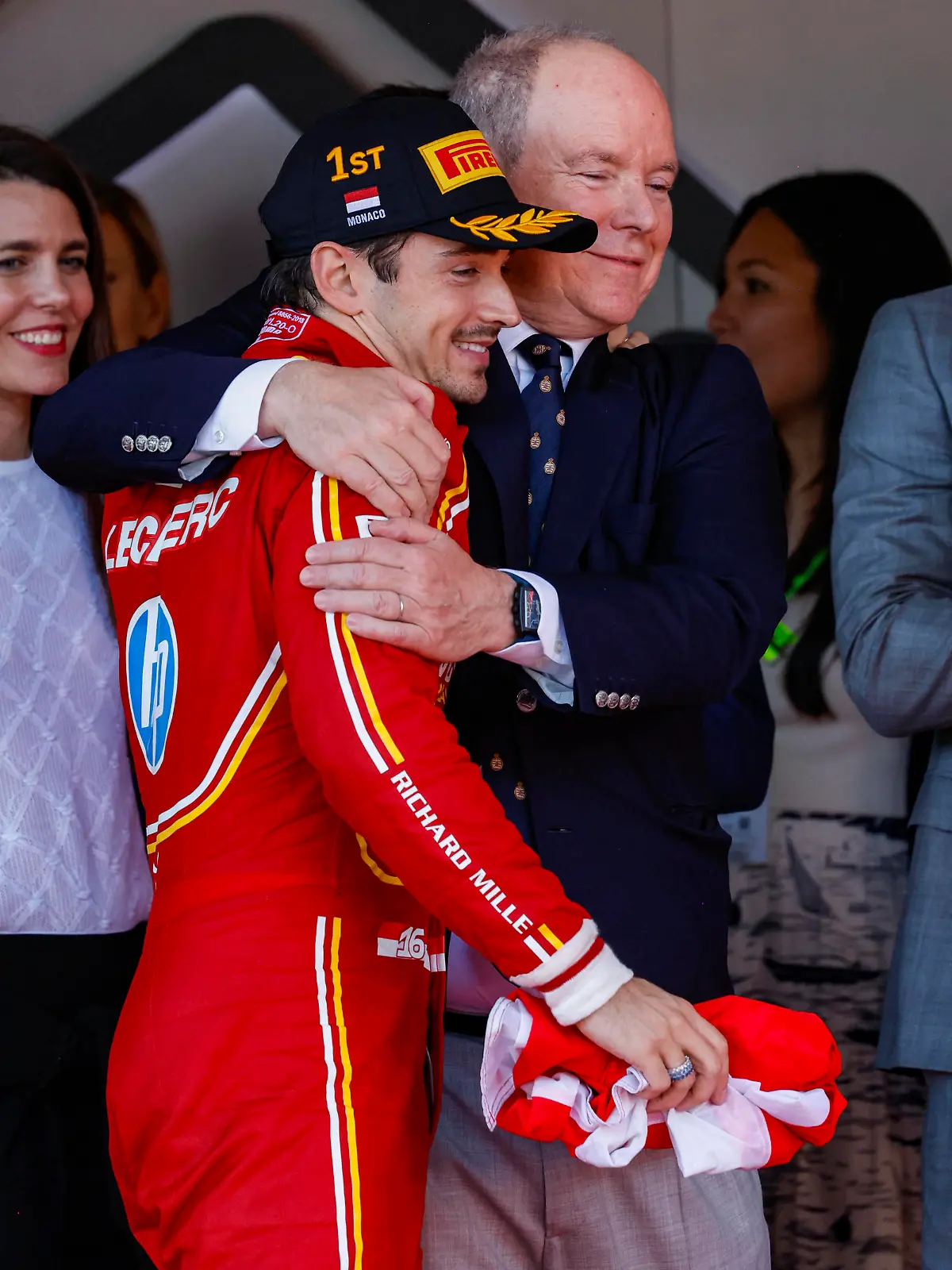 16 Charles Leclerc MCO, Scuderia Ferrari HP, Prince Albert II of Monaco, F1 Grand Prix of Monaco at Circuit de Monaco on May 26, 2024 in Monte-Carlo, Monaco. Photo by HOCH ZWEI Monte-Carlo Monaco *** 16 Charles Leclerc MCO, Scuderia Ferrari HP , Prince Albert II of Monaco, F1 Grand Prix of Monaco at Circuit de Monaco on May 26, 2024 in Monte Carlo, Monaco Photo by HOCH ZWEI Monte Carlo Monaco