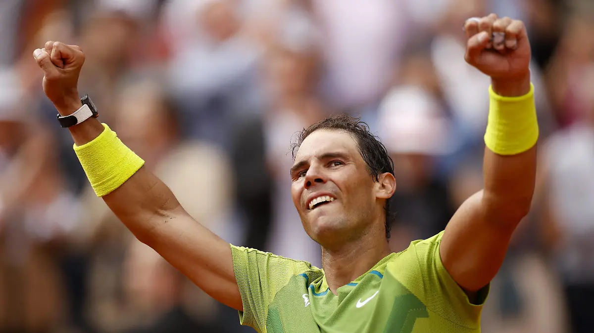 Sport Bilder des Tages Mandatory Credit: Photo by Ella Ling/Shutterstock 12959954u Rafael Nadal of Spain celebrates on match point French Open Tennis, Day 15, Roland Garros, Paris, France - 05 Jun 2022 French Open Tennis, Day 15, Roland Garros, Paris, France - 05 Jun 2022 PUBLICATIONxINxGERxSUIxAUTXHUNxGRExMLTxCYPxROMxBULxUAExKSAxONLY Copyright: xEllaxLing/Shutterstockx 12959954u