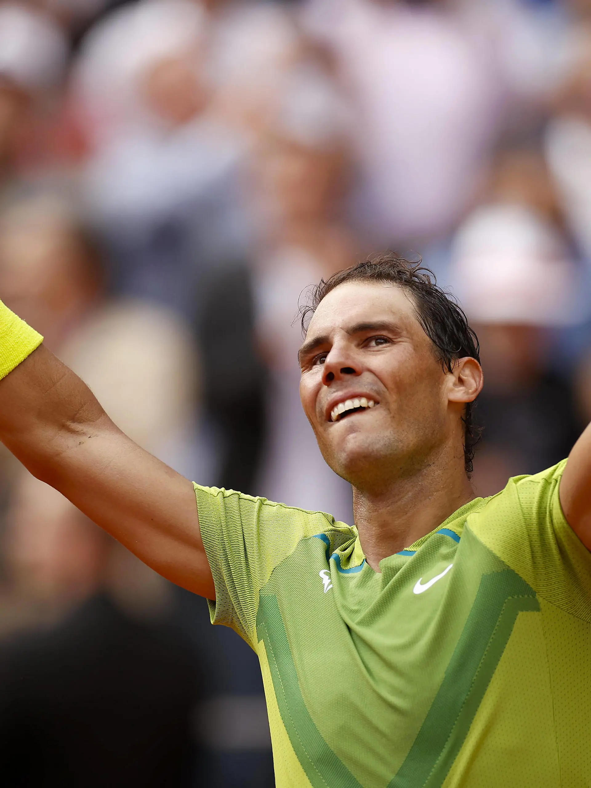 Sport Bilder des Tages Mandatory Credit: Photo by Ella Ling/Shutterstock 12959954u Rafael Nadal of Spain celebrates on match point French Open Tennis, Day 15, Roland Garros, Paris, France - 05 Jun 2022 French Open Tennis, Day 15, Roland Garros, Paris, France - 05 Jun 2022 PUBLICATIONxINxGERxSUIxAUTXHUNxGRExMLTxCYPxROMxBULxUAExKSAxONLY Copyright: xEllaxLing/Shutterstockx 12959954u
