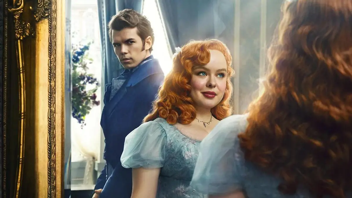 Die Haupt-Charaktere der dritten Bridgerton-Staffel: Luke Newton als Colin Bridgerton und Nicola Coughlan als Penelope Featherington