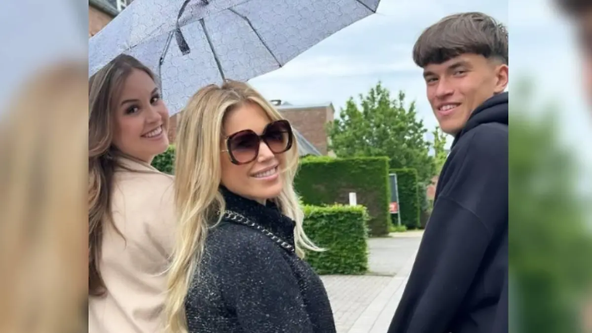 Sylvie Meis genießt die Zeit mit ihrem Sohn Damian van der Vaart und dessen Freundin Romy in Belgien.