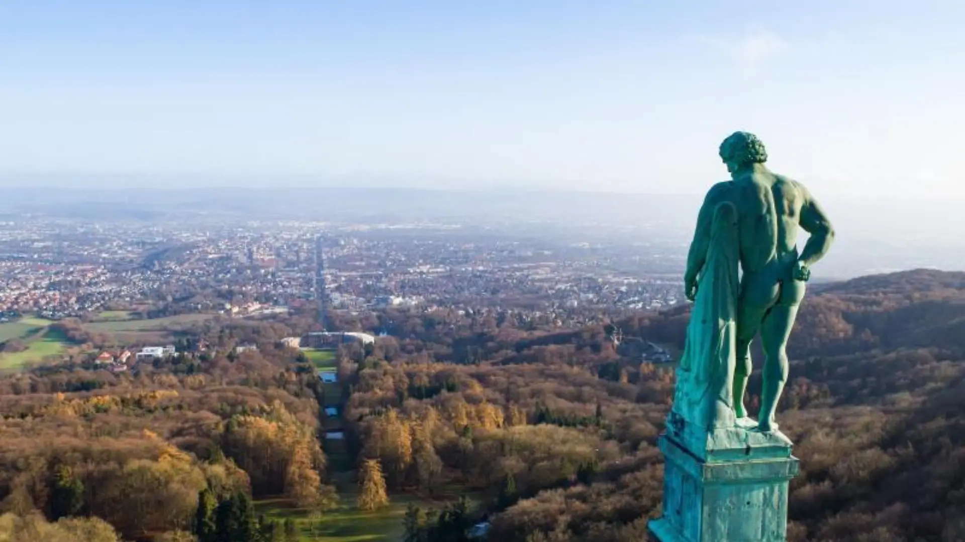Herkules-Statue in dem Bergpark Wilhelmshöhe