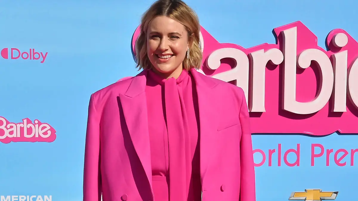 Director Greta Gerwig attends the premiere of the motion picture romantic comedy Barbie at the Shrine Auditorium on Sunday, July 9, 2023. Storyline: Barbie suffers a crisis that leads her to question her world and her existence. PUBLICATIONxINxGERxSUIxAUTxHUNxONLY LAP2023070901 JIMxRUYMEN