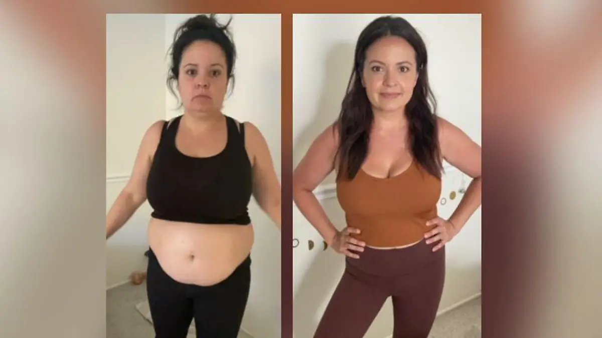 Vorher-Nacher-Bilder von Courtney Luna